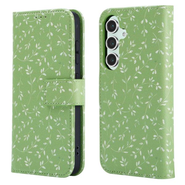 imoshion Design Bookcase Samsung Galaxy S25 - Green Flowers