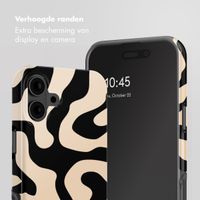 Selencia Vivid Backcover Apple iPhone 16 - Art Wave Black