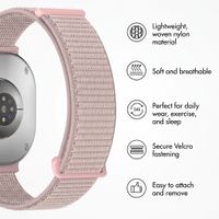 imoshion Nylon Strap Samsung Galaxy Watch 9 (40/44mm) / Watch 8 (40/44mm) / Classic (46mm) - Light Pink