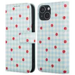 imoshion Design Bookcase Apple iPhone 14 - Cherry Check