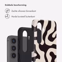 Selencia Vivid Backcover Samsung Galaxy S25 - Art Wave Black