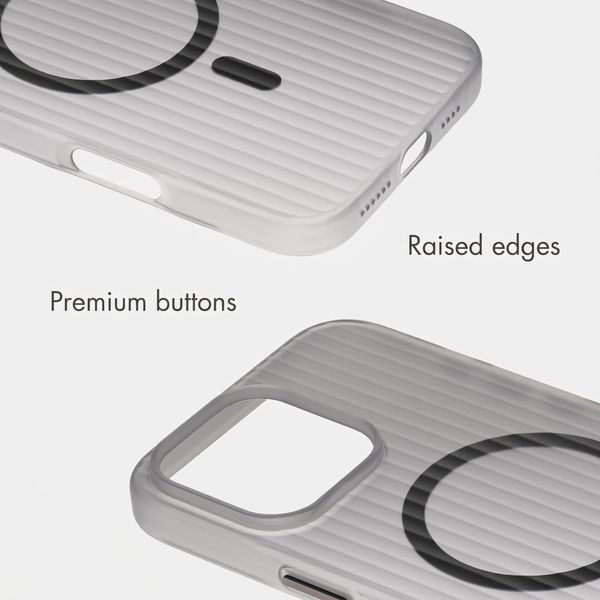 Accezz Lite Case with MagSafe | Fluted | Apple iPhone 16 Pro Max - Grey