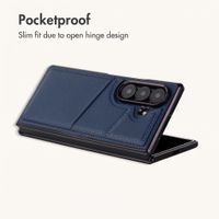 imoshion Faux Leather MagSafe Back Cover with Card Holder Samsung Galaxy Z Fold 8 Ultra - Dark Blue
