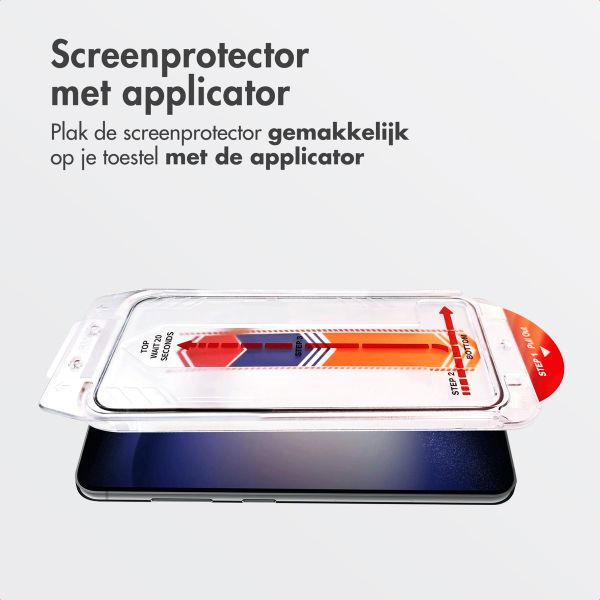 Accezz Gehard Glas Screenprotector + Applicator Samsung Galaxy S23