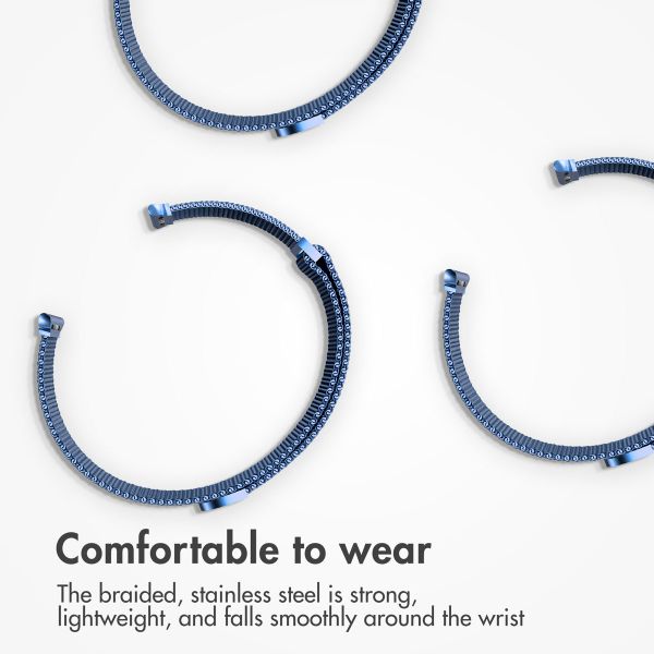 imoshion Milanese magnetic band Apple Watch | 44/45/46/49 mm - Size M - Blue