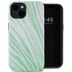 Selencia Vivid Backcover met MagSafe iPhone 14 - Nature Grayed Jade