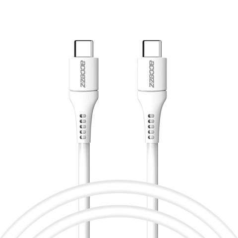 Accezz USB-C naar USB-C kabel - 1 meter - Wit