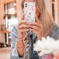 imoshion Design hoesje met koord Samsung Galaxy A51 - Bloem - Roze