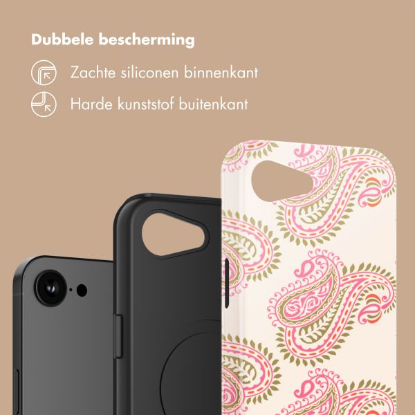 Selencia Vivid Backcover Apple iPhone 17e / 16e - Paisley Blush