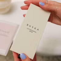 Burga Genuine Leather Band Apple Watch Series 1 - 9 / SE (38/40/41 mm) | Series 10 / 11 (42 mm) - Buttermelt / Silver