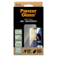 PanzerGlass EyeScreenprotector Ultra Wide Fit met applicator iPhone 16