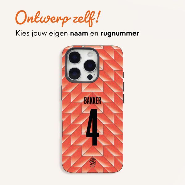 Ontwerp je eigen Nederlands Elftal Backcover Apple iPhone 16 Pro - Nederlands Elftal '88