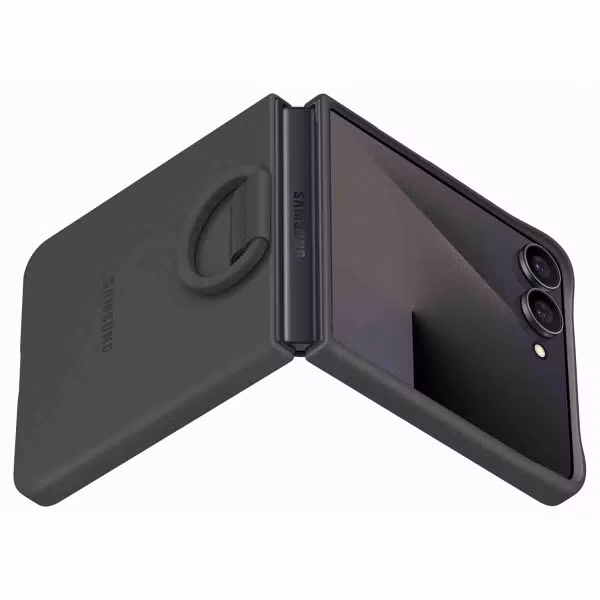 Samsung Originele Silicone Cover Ring Samsung Galaxy Z Flip 7 - Black