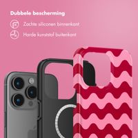 Selencia Vivid Tough Backcover met MagSafe iPhone 15 Pro Max - Wave Vibes Lipstick