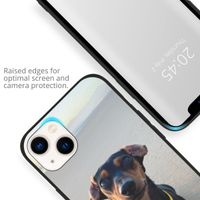 Ontwerp je eigen Apple iPhone 14 Plus gel hoesje - Zwart