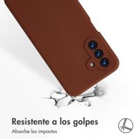 Accezz Liquid Silicone Backcover Samsung Galaxy A18 (4G) - New Tea Brown
