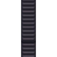 Apple Leather Link Apple Watch Series 1 t/m 11 / SE / Ultra (44/45/46/49 mm) - Maat S/M - Ink