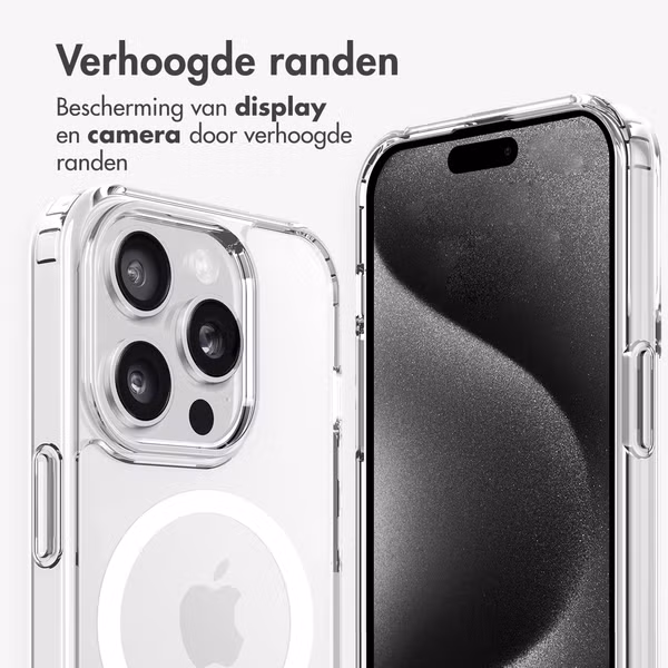 imoshion MagSafe Backcover met afneembaar koord Apple iPhone 15 Pro - Transparant