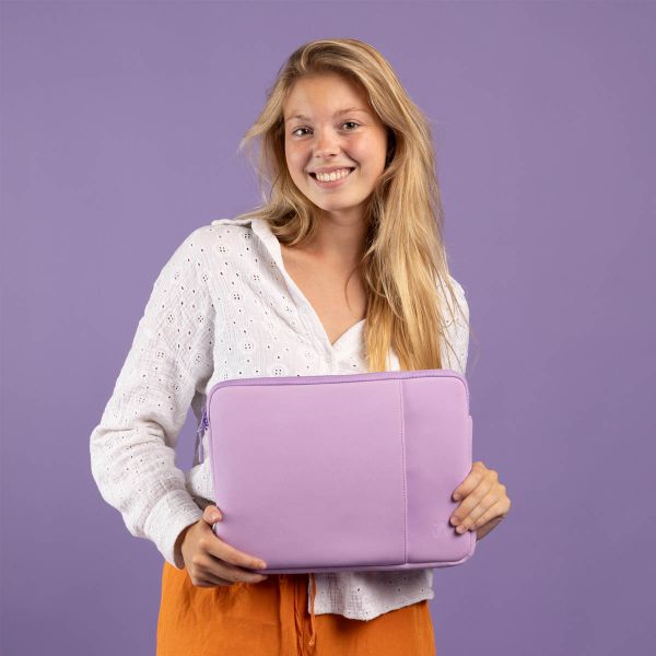 imoshion Laptop hoes 14 inch - Laptopsleeve met vak - Lavender Lilac