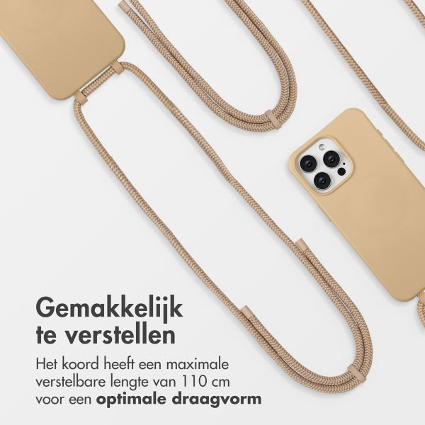 imoshion Color Backcover met afneembaar koord MagSafe Apple iPhone 15 Pro Max - Nude