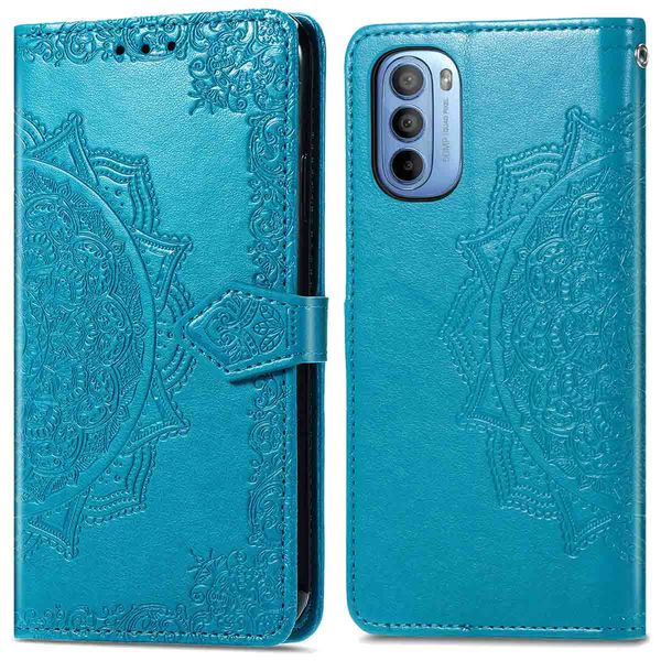 imoshion Mandala Bookcase Motorola Moto G14 - Turquoise