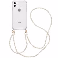 imoshion Backcover met koord + armband - Parels Apple iPhone 11