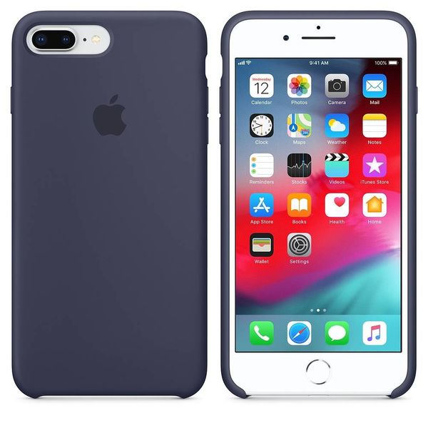 Apple Silicone Backcover Apple iPhone 8 Plus / 7 Plus - Midnight Blue