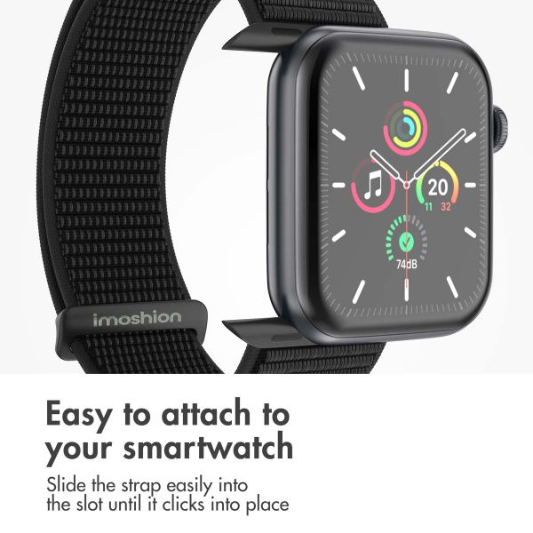 imoshion Nylon Strap Apple Watch | 38/40/41/42 mm - Black