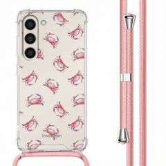 imoshion Design hoesje met koord Samsung Galaxy S23 - Crab Watercolor