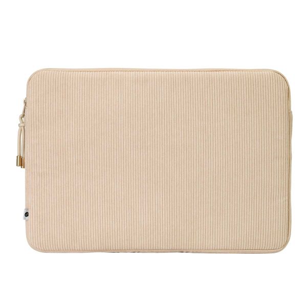 Selencia Corduroy Laptop hoes 13-14 inch - Laptopsleeve - Beige