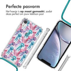 imoshion Design hoesje met koord Apple iPhone Xr - Jellyfish Watercolor