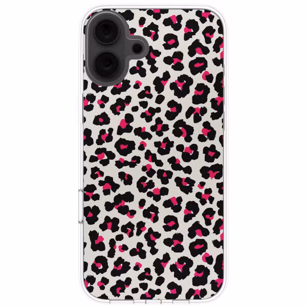 imoshion Design hoesje Apple iPhone 16 - Leopard Pink