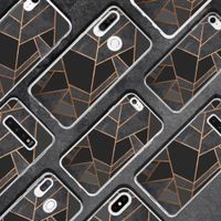 Design Backcover Samsung Galaxy S10 Lite - Grafisch Zwart / Koper