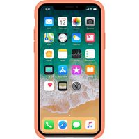 Apple Silicone Backcover iPhone X - Peach