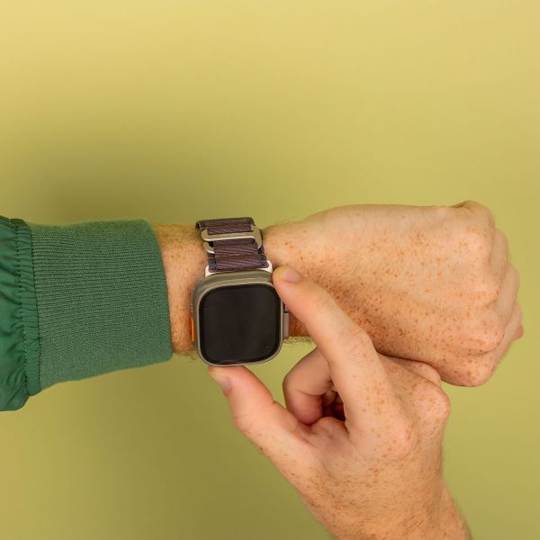 imoshion Nylon Alpine bandje Apple Watch Series 1 t/m 11 / SE / Ultra (44/45/46/49 mm) - Indigo