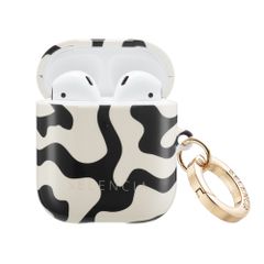Selencia Vivid case  Apple AirPods 1 / 2 - Art Wave Black