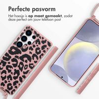 imoshion Siliconen design hoesje met koord Samsung Galaxy S25 Ultra - Animal Pink