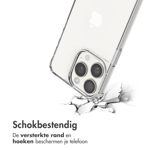 imoshion Backcover met koord + armband Apple iPhone 15 Pro - Parels Hartjes