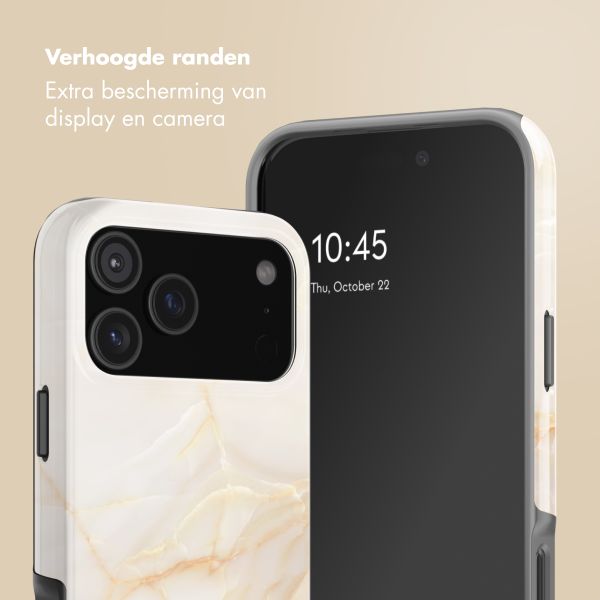 Selencia Vivid Backcover Apple iPhone 18 Pro - Golden Beige Marble