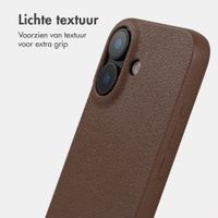 imoshion Texture Backcover Apple iPhone 16 - Donkerbruin