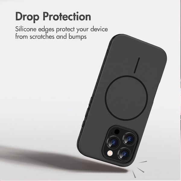 imoshion Colour Back Cover with Thin MagSafe Ring Apple iPhone 16 Pro - Black