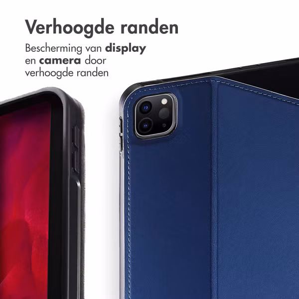 Accezz Classic Tablet Case Apple iPad Pro 12.9 (2022) / Pro 12.9 (2021) / Pro 12.9 (2020) - Donkerblauw