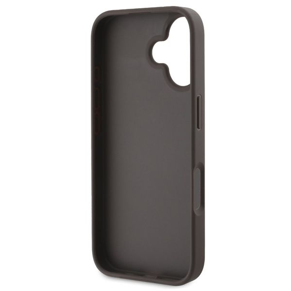 Guess Bottom Stripe 4G Backcover iPhone 16 - Bruin