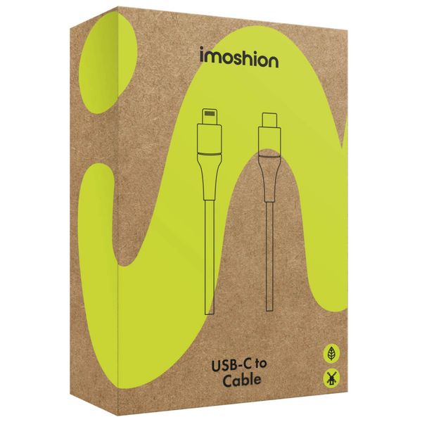 imoshion Lightning naar USB-C kabel - Non-MFi - Gevlochten textiel - 1 meter - Lila