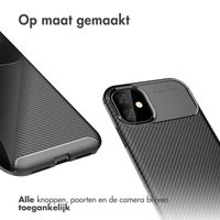 imoshion Carbon Softcase Backcover iPhone 11 - Zwart