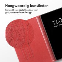 imoshion Mandala Bookcase Samsung Galaxy Tab S9 11.0 inch / S10 Lite / S10 FE / S9 FE 10.9 inch - Rood
