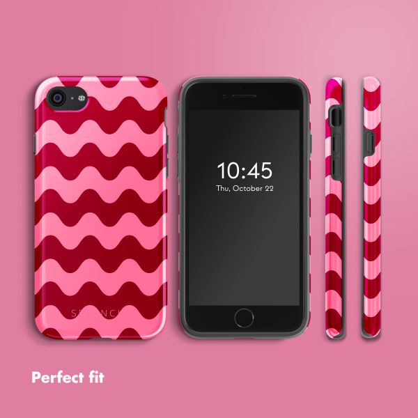 Selencia Vivid Back Cover Apple iPhone SE (2022 / 2020) / 8 / 7 / 6(s) - Wave Vibes Lipstick