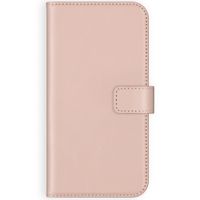 Selencia Echt Leren Bookcase Apple iPhone 12 (Pro) - Dusty Pink
