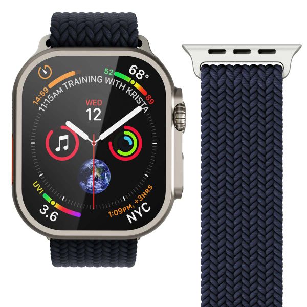 Vonmählen Woven Loop bandje Apple Watch | 44/45/46/49 mm - Navy