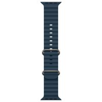 Apple Ocean Band Apple Watch Series 1 t/m 10 / SE / Ultra (2) (44/45/46/49 mm) - Blauw